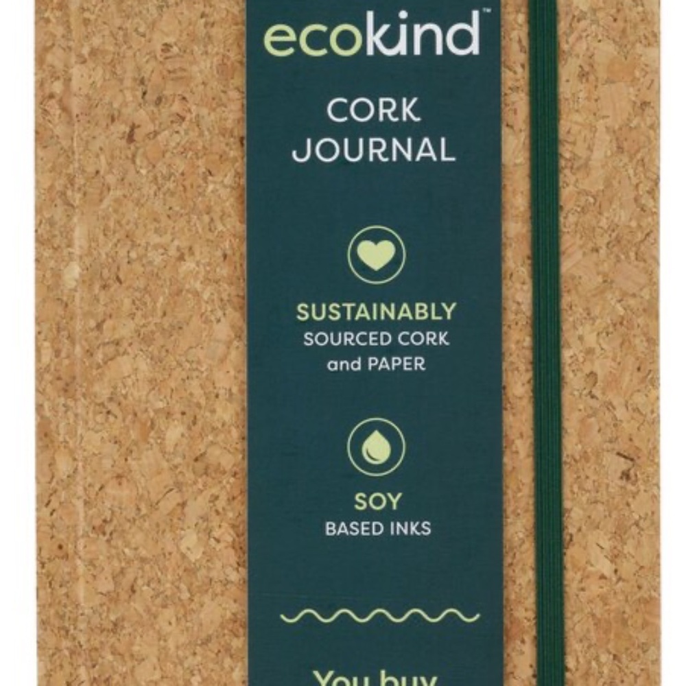 U Style Ecokind Cork Journal, 128 Sheets, 5.75 x 8.5 in